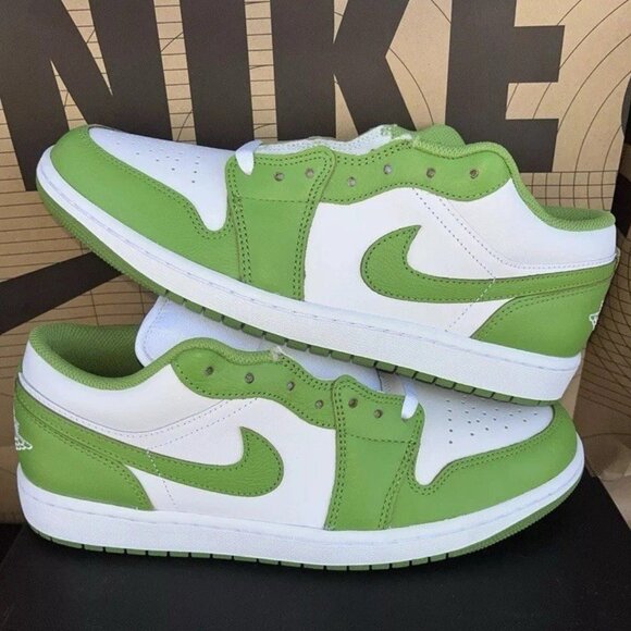 NEW Nike Air Jordan 1 Low SE White Chlorophyll Lightning HF4823-100  Size 12 main image 5